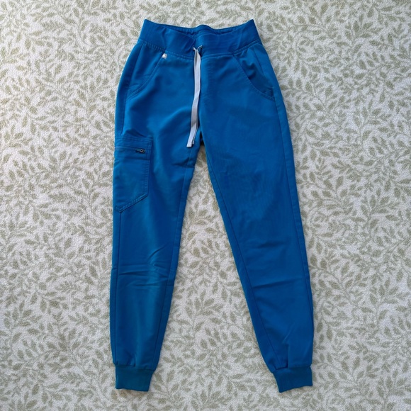 Figs Zamora Joggers Scrub Pants Pacific Blue Size XXS - Picture 2 of 6